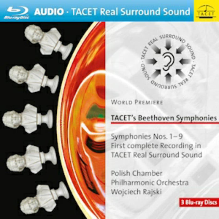 Tacet's Beethoven Symphonies 1-9 (5.1 Surround Sound) (BLU-RAY)