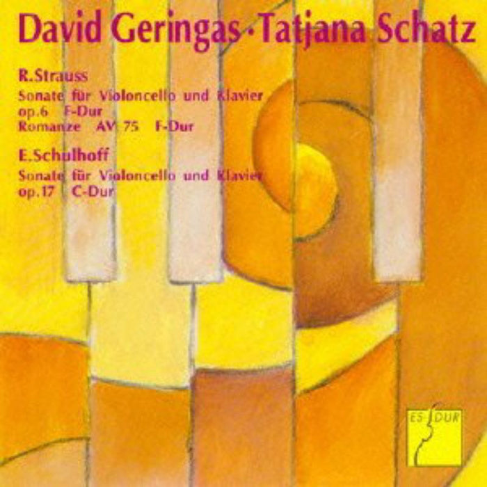 David Geringas & Tatjana Schatz: Strauss: Sonata for Cello and Piano in F major; Schulhoff: Sonata for Cello and Piano in C major