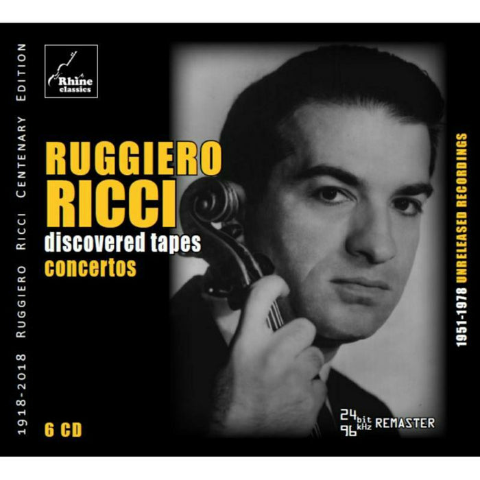 Ruggiero Ricci: Discovered Tapes - Concertos