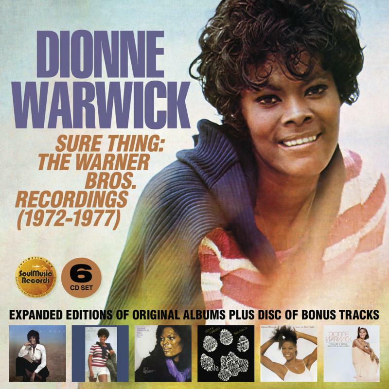 DIONNE WARWICK: SURE THING - THE WARNER BROTHERS RECORDINGS 1972-1977 6CD CLAMSHELL BOX SET