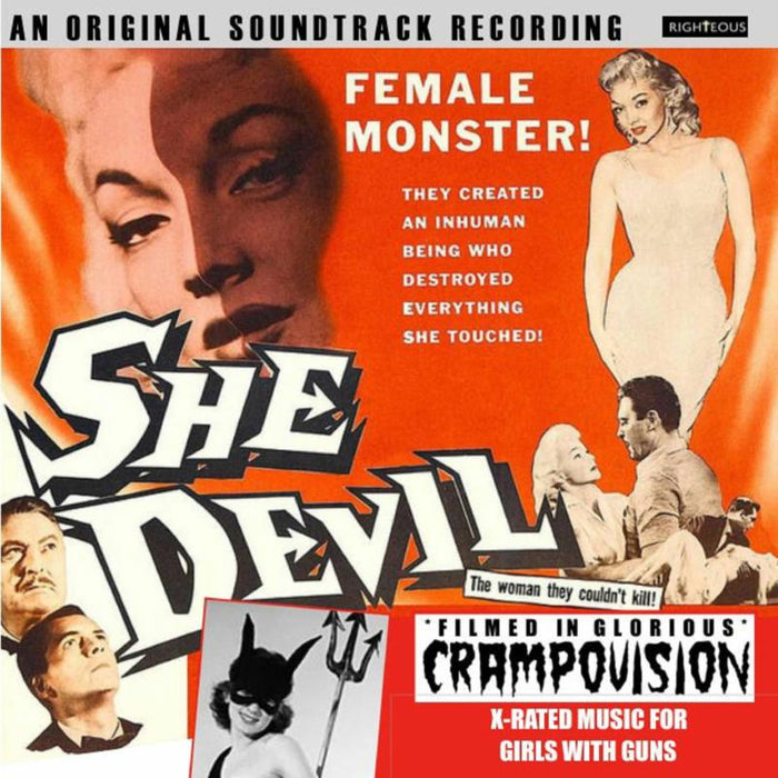 VARIOUS ARTISTS: SHE DEVIL ~ ORIGINAL SOUNDTRACK: FILMED IN GLORIOUS CRAMPOVISION