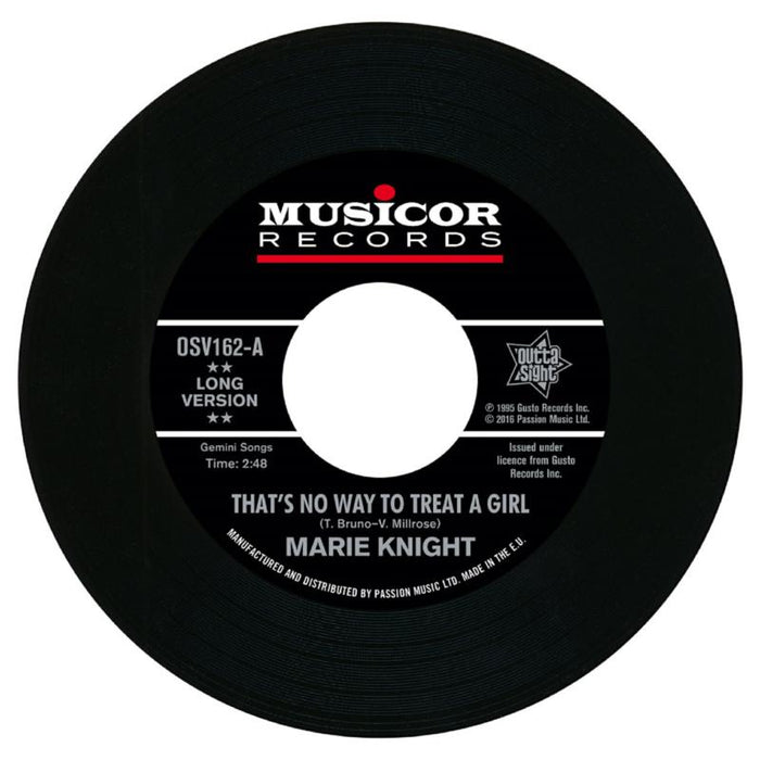 Marie Knight: That's No Way To Treat A Girl / You Lie So Well