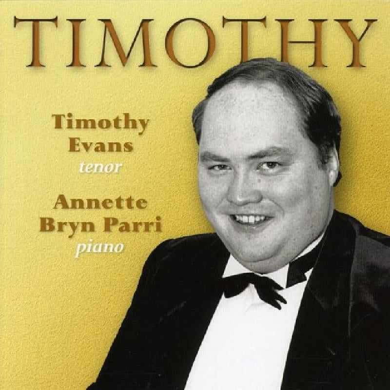 Timothy Singer Timothy Evans: Timothy – Proper Music
