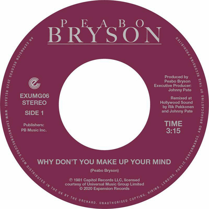 Beabo Bryson: Why Don't You Make Up Your Mind / Paradise (7)
