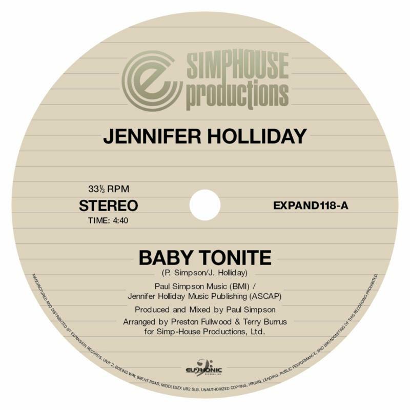 Jennifer Holliday: Baby Tonite