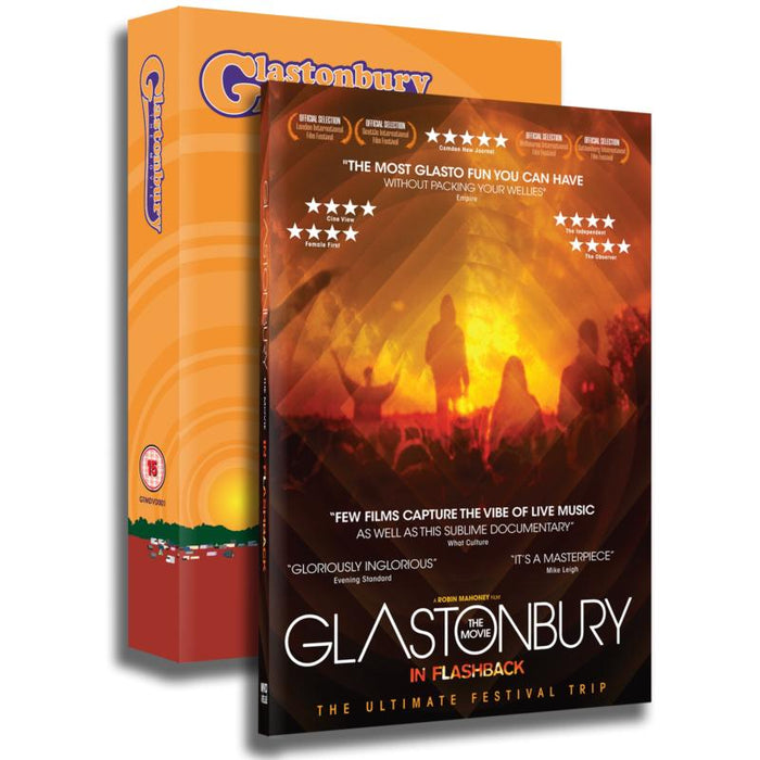 Various Artists: Glastonbury The Movie In Flashback (4-disc DVD + Digital Copy) [2013] [Region Free] with 12 hours of video and 24 hours of audio.