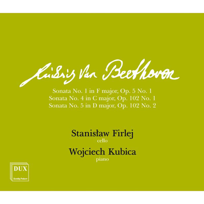 Stanislaw Firlej, Wojciech Kubica: Beethoven: Cello Sonatas