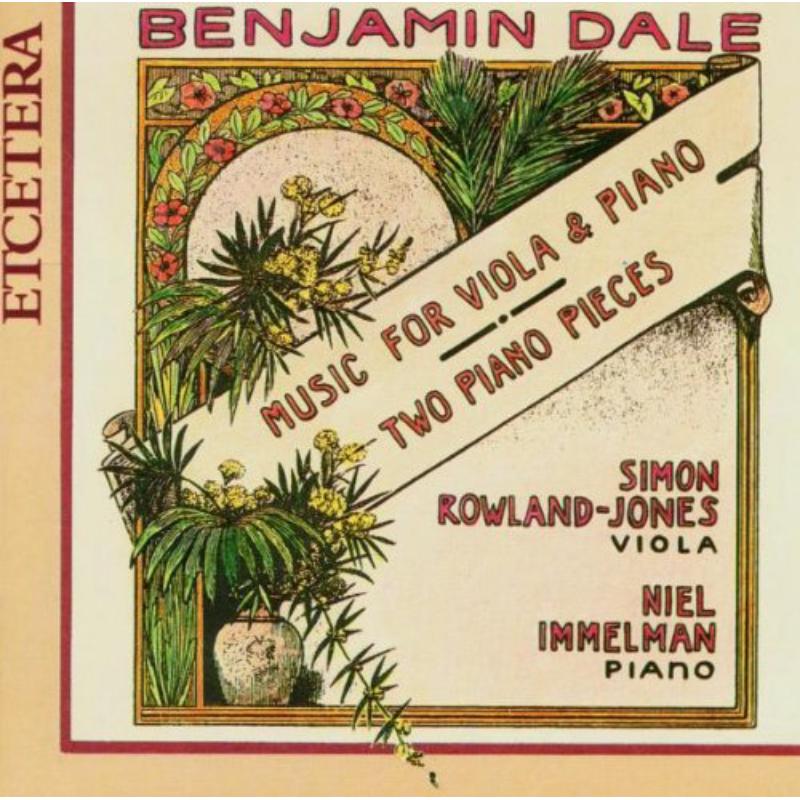 Music for Viola and Piano: Rowland-Jones/Immelman