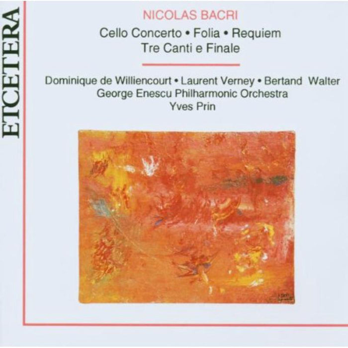 Concerto for cello and orchestra a.o.: De Williencourt/Verney/Walter/